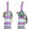 Shop White & Purple Habitat X Kimmo Glass Flower Rig in australian