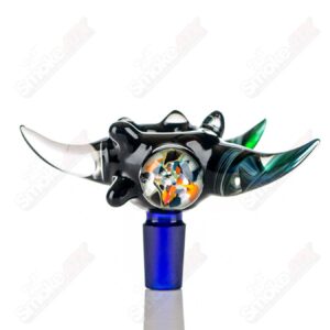 Shop #6 14mm Full Color Worked Horn Milli Bowl JMass in australian