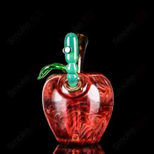 Shop Red Apple Rig w/ Worm Dabber Pouch Glass in australian