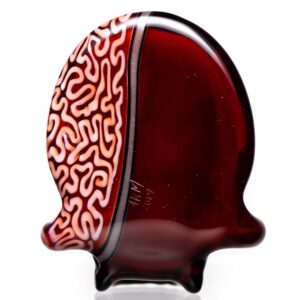 Shop AKM - Split Skull Pendant - Kandy Apple Red/Ghost & Braintech in australian