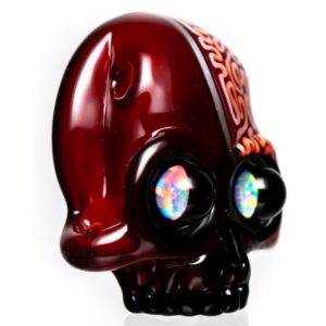 Shop AKM - Split Skull Pendant - Kandy Apple Red/Ghost & Braintech in australian