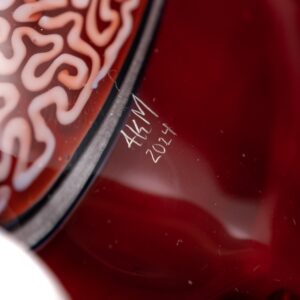 Shop AKM - Split Skull Pendant - Kandy Apple Red/Ghost & Braintech in australian