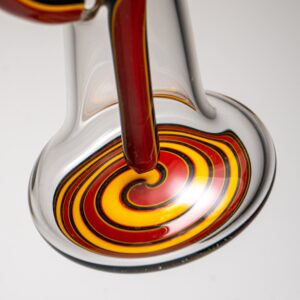 Shop Aaron Vigil - Worked Dewar Bubbler - Burgundy & Yellow in australian