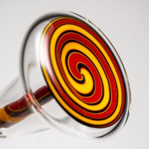 Shop Aaron Vigil - Worked Dewar Bubbler - Burgundy & Yellow in australian