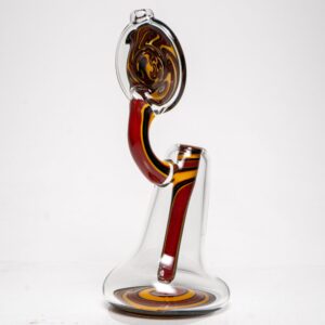 Shop Aaron Vigil - Worked Dewar Bubbler - Burgundy & Yellow in australian