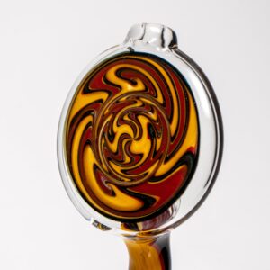 Shop Aaron Vigil - Worked Dewar Bubbler - Burgundy & Yellow in australian