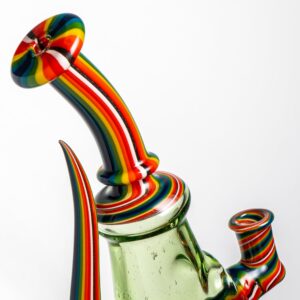 Shop Aaron Vigil - Horn Fat Bottom - Portland Green w/ Rainbow Linework in australian