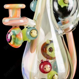 Shop UV Reactive Multicolor Recycler Rig Earl Jr. x Aquariust Glass in australian