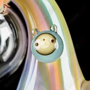 Shop UV Reactive Multicolor Recycler Rig Earl Jr. x Aquariust Glass in australian