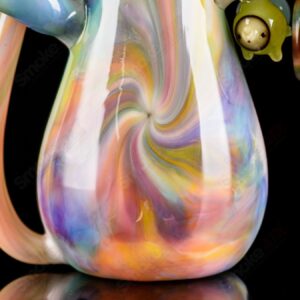 Shop UV Reactive Multicolor Recycler Rig Earl Jr. x Aquariust Glass in australian