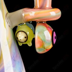 Shop UV Reactive Multicolor Recycler Rig Earl Jr. x Aquariust Glass in australian