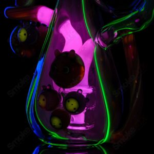 Shop UV Reactive Multicolor Recycler Rig Earl Jr. x Aquariust Glass in australian