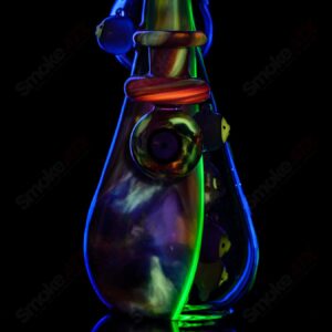 Shop UV Reactive Multicolor Recycler Rig Earl Jr. x Aquariust Glass in australian