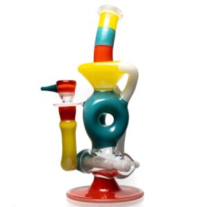 Shop Ben Wilson - Triple Donut Inline Recycler - Multi Color Beach Ball in australian