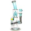 Shop Ben Wilson - Hollow Foot Inline Recycler w/ Triple Donut Perc - Agua Honeycomb w/ S.W. & Green in australian