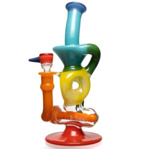 Shop Ben Wilson - Triple Donut Inline Recycler - Multi Color Rainbow in australian
