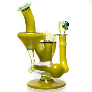 Shop Ben Wilson - Triple Donut Inline Recycler - Canary & Slyme in australian
