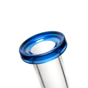 Shop Ben Wilson x Lurch - Worked Triple Donut Perc Recycler Tube - Cobalt w/Fire & Water Linework in australian