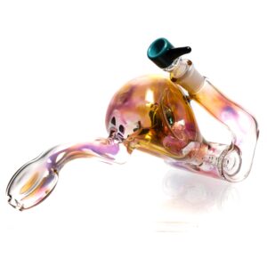 Shop Ben Wilson - Triple Donut Inline Bubbler - Laydown - Fume w/ Color Accents in australian