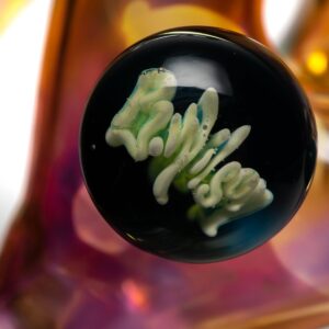 Shop Ben Wilson - Triple Donut Inline Bubbler - Laydown - Fume w/ Color Accents in australian