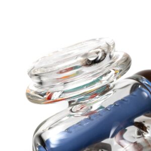 Shop Ben Wilson - Triple Donut Inline Recycler Puffco Peak Top - Multi Color w/ Linework in australian