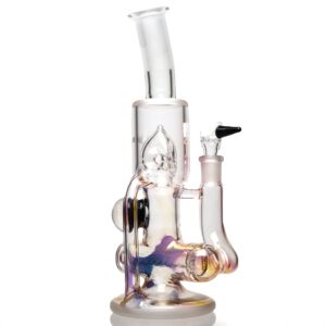 Shop Ben Wilson - Hollow Foot Inline Recycler w/ Triple Donut Perc - Fumed & Sandblasted in australian