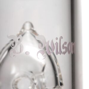 Shop Ben Wilson - Hollow Foot Inline Recycler w/ Triple Donut Perc - Fumed & Sandblasted in australian