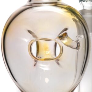 Shop Ben Wilson - Triple Donut Bubbler - Fume w/ Striking Blue & White in australian