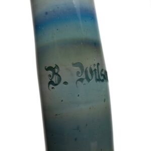 Shop Ben Wilson - Triple Donut Bubbler - Fume w/ Striking Blue & White in australian