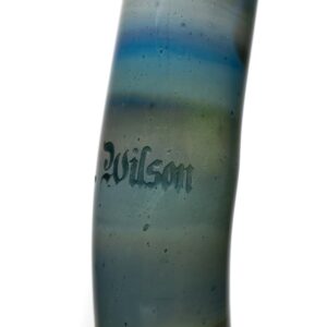 Shop Ben Wilson - Triple Donut Bubbler - Fume w/ Striking Blue & White in australian