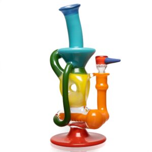 Shop Ben Wilson - Triple Donut Inline Recycler - Multi Color Rainbow in australian