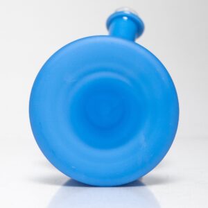 Shop Brando - 10mm Half Blasted Ball Rig - Milky Blue w/ Cobalt - Fume Cluster Millie in australian