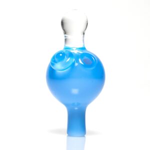 Shop Brando - 10mm Half Blasted Ball Rig - Milky Blue w/ Cobalt - Fume Cluster Millie in australian