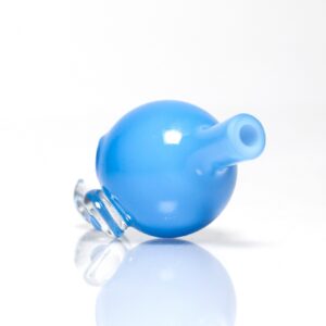 Shop Brando - 10mm Half Blasted Ball Rig - Milky Blue w/ Cobalt - Fume Cluster Millie in australian