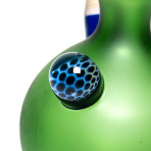 Shop Brando - 10mm Full Blasted Ball Rig - Green w/ Cobalt - Honeycomb Millie in australian