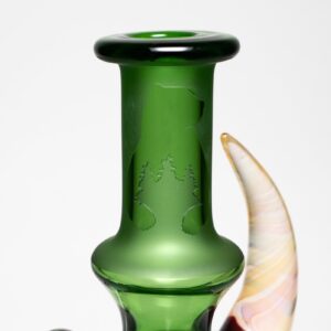 Shop Brando - 10mm Half Blasted Ball Rig - Green w/ Dragons Blood - Thumby Millie in australian