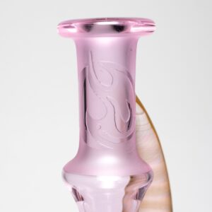 Shop Brando - 10mm Half Blasted Ball Rig - Pink w/ Cobalt - Fume Cluster Millie in australian