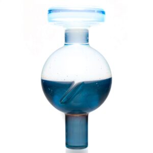 Shop Cripple Hill Glass - Spinner Cap - 25mm - Ghost & Blue Slyme in australian