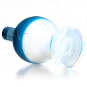 Shop Cripple Hill Glass - Spinner Cap - 25mm - Ghost & Blue Slyme in australian