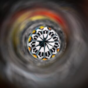 Shop Crunklestein - Millie Mini Beaker - Multi Color w/ Black & White & Agua Azul in australian