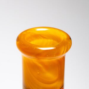 Shop Chris Sculli x Glass Munky - Worked Beaker - Fire Fade & Pumpkin Spice in australian