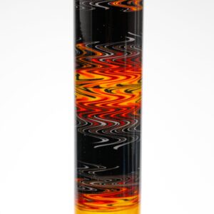 Shop Chris Sculli x Glass Munky - Worked Beaker - Fire Fade & Pumpkin Spice in australian