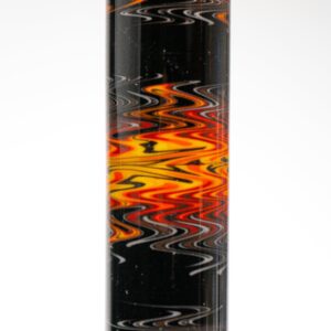 Shop Chris Sculli x Glass Munky - Worked Beaker - Fire Fade & Pumpkin Spice in australian