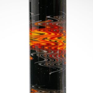 Shop Chris Sculli x Glass Munky - Worked Beaker - Fire Fade & Pumpkin Spice in australian