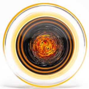 Shop Chris Sculli x Glass Munky - Worked Beaker - Fire Fade & Pumpkin Spice in australian