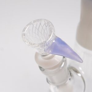 Shop Chris Sculli x Glass Munky - Worked Beaker - Purple/White Satin & UV Retti in australian