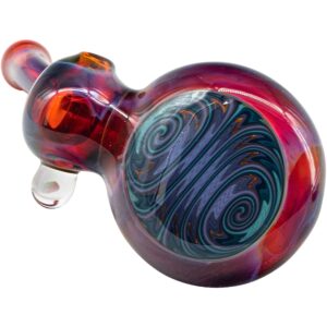 Shop Wig Wag Blue Wave Reversal Sherlock Glass Pipe by Chris Lezak in australian