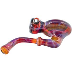 Shop Wig Wag Blue Wave Reversal Sherlock Glass Pipe by Chris Lezak in australian