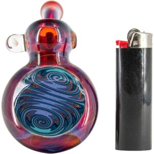 Shop Wig Wag Blue Wave Reversal Sherlock Glass Pipe by Chris Lezak in australian