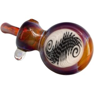 Shop Black and White Reversal Disc Sherlock Pipe by Chris Lezak in australian